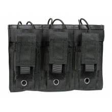 Big Foot Magazine Pouch (Open Top - Triple - Black)